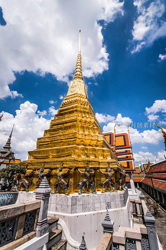 雕塑大皇宫，也称为Wat Phra Kaew在曼谷，泰国